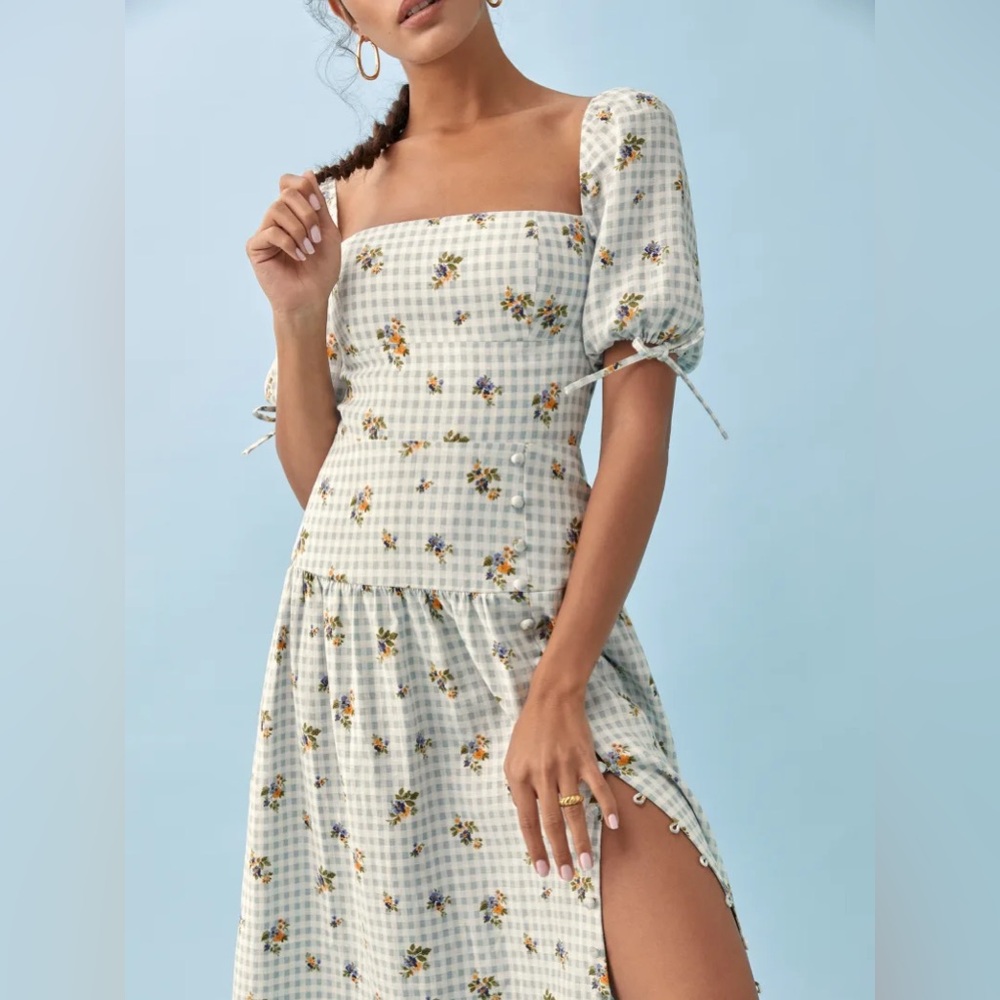 Reformation Melony Linen Dress - Picture 3 of 8